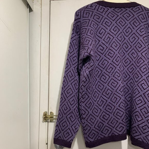 VINTAGE ALPACA KNIT PATTERN SWEATER CARDIGANS SIZE XXL - Picture 9 of 12